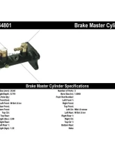 Centric Premium Brake Master Cylinder 130.44801                                     - 130.44801 - Image 2