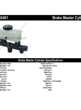 Centric Premium Brake Master Cylinder 130.45401                                     - 130.45401 - Image 2