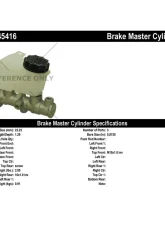 Centric Premium Brake Master Cylinder 130.45416                                     - 130.45416 - Image 2