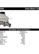 Centric Premium Brake Master Cylinder 130.45600                                     - 130.45600 - Image 2