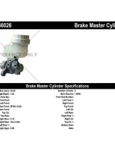 Centric Premium Brake Master Cylinder 130.46026                                     - 130.46026 - Image 2