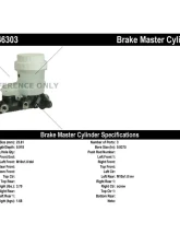 Centric Premium Brake Master Cylinder 130.46303                                     - 130.46303 - Image 2