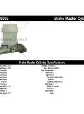 Centric Premium Brake Master Cylinder 130.46306                                     - 130.46306 - Image 2