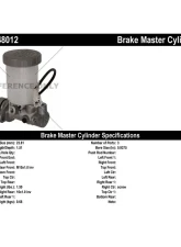 Centric Premium Brake Master Cylinder 130.48012                                     - 130.48012 - Image 2
