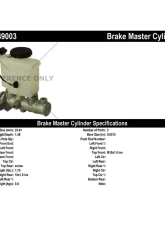 Centric Premium Brake Master Cylinder 130.49003                                     - 130.49003 - Image 2