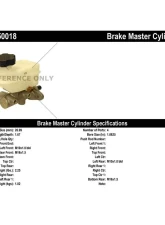 Centric Premium Brake Master Cylinder 130.50018                                     - 130.50018 - Image 2