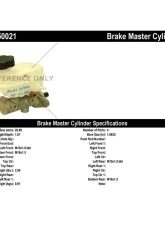 Centric Premium Brake Master Cylinder 130.50021                                     - 130.50021 - Image 2