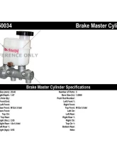 Centric Premium Brake Master Cylinder 130.50034                                     - 130.50034 - Image 2