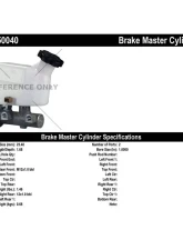 Centric Premium Brake Master Cylinder 130.50040                                     - 130.50040 - Image 2