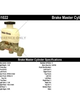 Centric Premium Brake Master Cylinder 130.51022                                     - 130.51022 - Image 2