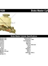 Centric Premium Brake Master Cylinder 130.51026                                     - 130.51026 - Image 2