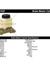 Centric Premium Brake Master Cylinder 130.51027                                     - 130.51027 - Image 2