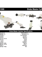Centric Premium Brake Master Cylinder 130.51068                                     - 130.51068 - Image 4