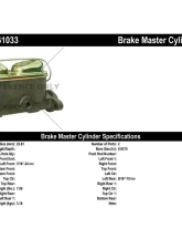Centric Premium Brake Master Cylinder 130.61033                                     - 130.61033 - Image 2