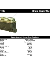 Centric Premium Brake Master Cylinder 130.61039                                     - 130.61039 - Image 2