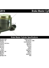 Centric Premium Brake Master Cylinder 130.62014                                     - 130.62014 - Image 2