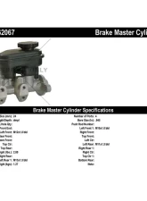 Centric Premium Brake Master Cylinder 130.62067                                     - 130.62067 - Image 2