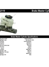 Centric Premium Brake Master Cylinder 130.62119                                     - 130.62119 - Image 2