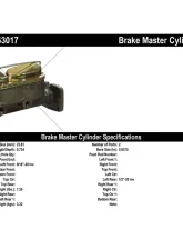 Centric Premium Brake Master Cylinder 130.63017                                     - 130.63017 - Image 2