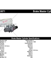 Centric Premium Brake Master Cylinder 130.63071                                     - 130.63071 - Image 2
