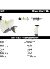 Centric Premium Brake Master Cylinder 130.63083                                     - 130.63083 - Image 3