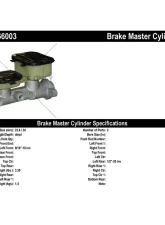 Centric Premium Brake Master Cylinder 130.66003                                     - 130.66003 - Image 2