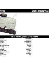 Centric Premium Brake Master Cylinder 130.66043                                     - 130.66043 - Image 2