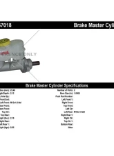 Centric Premium Brake Master Cylinder 130.67018                                     - 130.67018 - Image 2