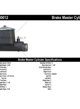 Centric Premium Brake Master Cylinder 130.80012                                     - 130.80012 - Image 2