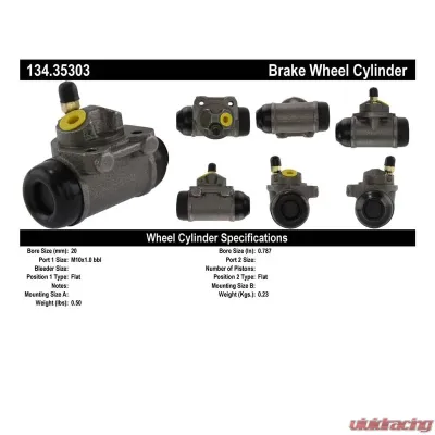 Centric Premium Wheel Cylinder 134.35303 - 134.35303