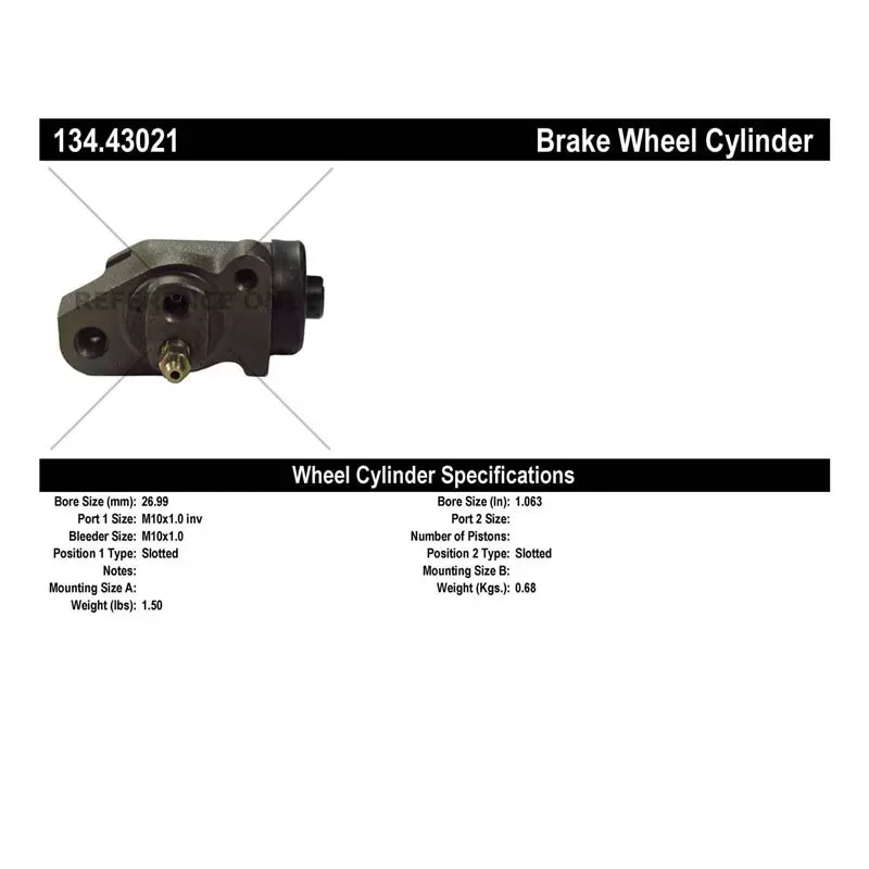 Centric Premium Wheel Cylinder 134.43021 - 134.43021