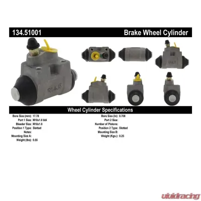 Centric Premium Wheel Cylinder 134.51001 - 134.51001