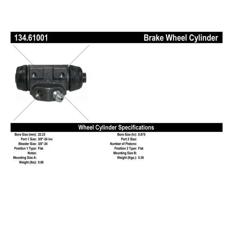 Centric Premium Wheel Cylinder 134.61001 - 134.61001