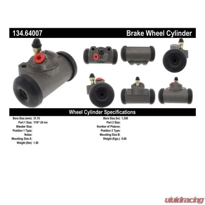 Centric Premium Wheel Cylinder 134.64007 - 134.64007