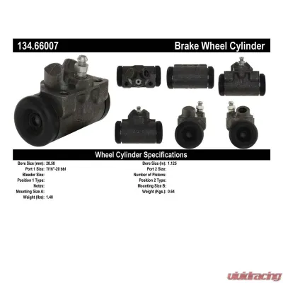 Centric Premium Wheel Cylinder 134.66007 - 134.66007