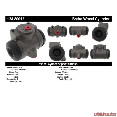 Centric Premium Wheel Cylinder 134.80012 - 134.80012