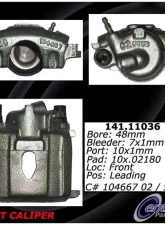 Centric Semi-Loaded Brake Caliper with New Phenolic Pistons 141.11036                                     - 141.11036 - Image 2