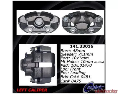 Centric Semi-Loaded Brake Caliper 141.33016 - 141.33016