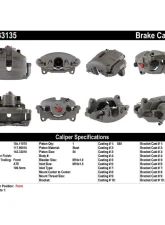 Centric Semi-Loaded Brake Caliper 141.33135                                     - 141.33135 - Image 3