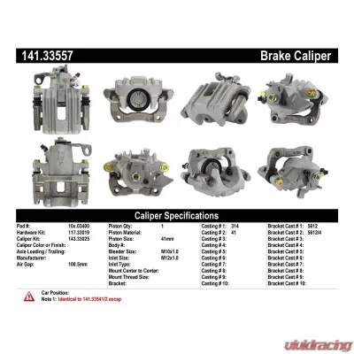 Centric Semi-Loaded Brake Caliper 141.33557 - 141.33557