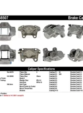 Centric Semi-Loaded Brake Caliper 141.38507                                     - 141.38507 - Image 3