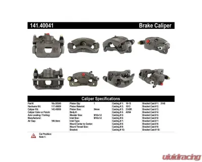 Centric Semi-Loaded Brake Caliper 141.40041 - 141.40041