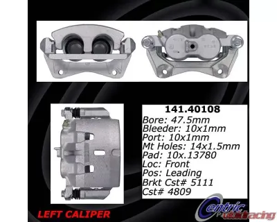 Centric Semi-Loaded Brake Caliper 141.40108 - 141.40108