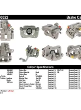 Centric Semi-Loaded Brake Caliper 141.40522                                     - 141.40522 - Image 9