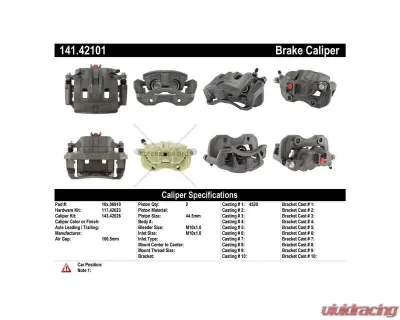 Centric Semi-Loaded Brake Caliper 141.42101 - 141.42101