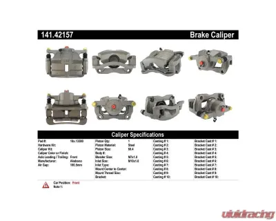 Centric Semi-Loaded Brake Caliper 141.42157 - 141.42157