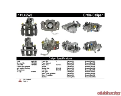 Centric Semi-Loaded Brake Caliper 141.42520 - 141.42520