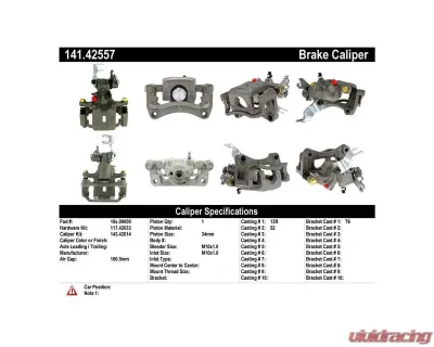Centric Semi-Loaded Brake Caliper 141.42557 - 141.42557