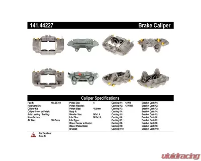 Centric Semi-Loaded Brake Caliper 141.44227 - 141.44227