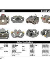 Centric Semi-Loaded Brake Caliper 141.44247                                     - 141.44247 - Image 8